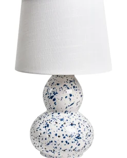 Bordlampe MACAL Keramik Hvid/blå
