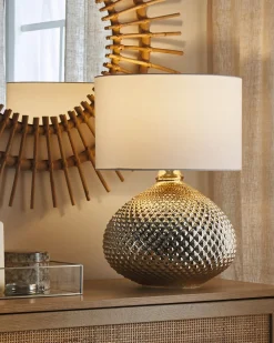 Bordlampe MADON Glas Guld
