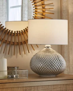 Bordlampe MADON Glas Sølv