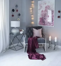 Bordlampe MADON Glas Sølv