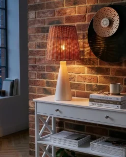 Bordlampe MADURU Keramik Hvid