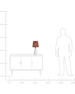 Bordlampe MADURU Keramik Hvid