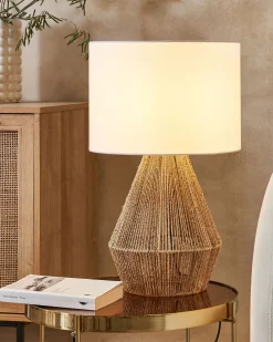 Bordlampe MALEWA papirreb Naturlig