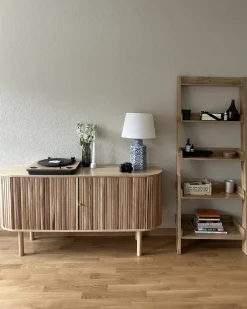 Bordlampe MARCELIN Porcelæn Hvid/blå