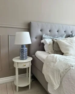 Bordlampe MARCELIN Porcelæn Hvid/blå