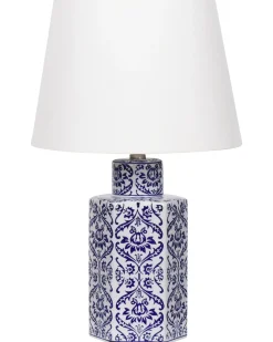 Bordlampe MARCELIN Porcelæn Hvid/blå