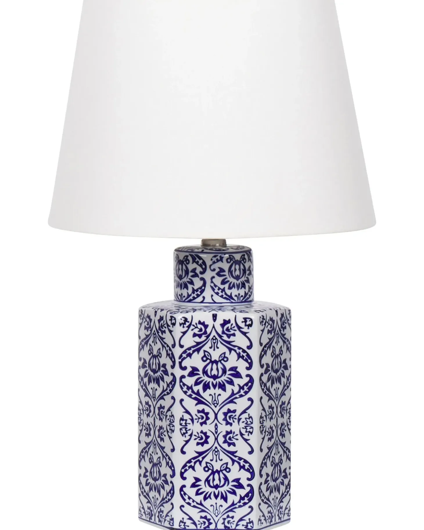 Bordlampe MARCELIN Porcelæn Hvid/blå