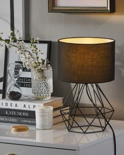 Bordlampe MARONI Metal Sort