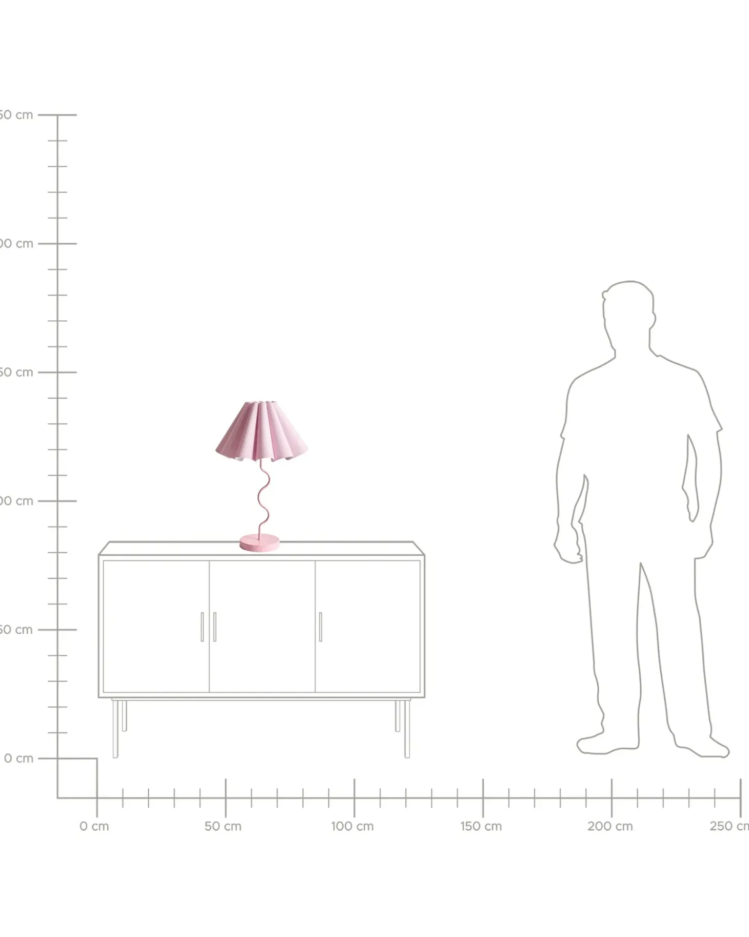Bordlampe MASUMU Lyserød