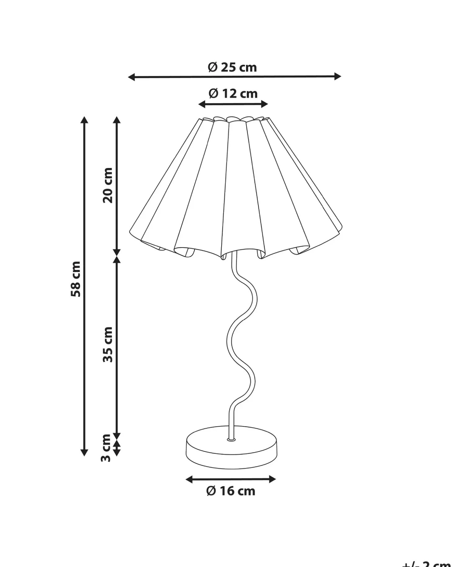 Bordlampe MASUMU Lyserød