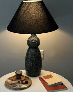 Bordlampe MATINA Keramik Sort