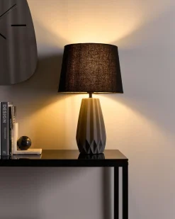 Bordlampe MONTAGUA Keramik Grå