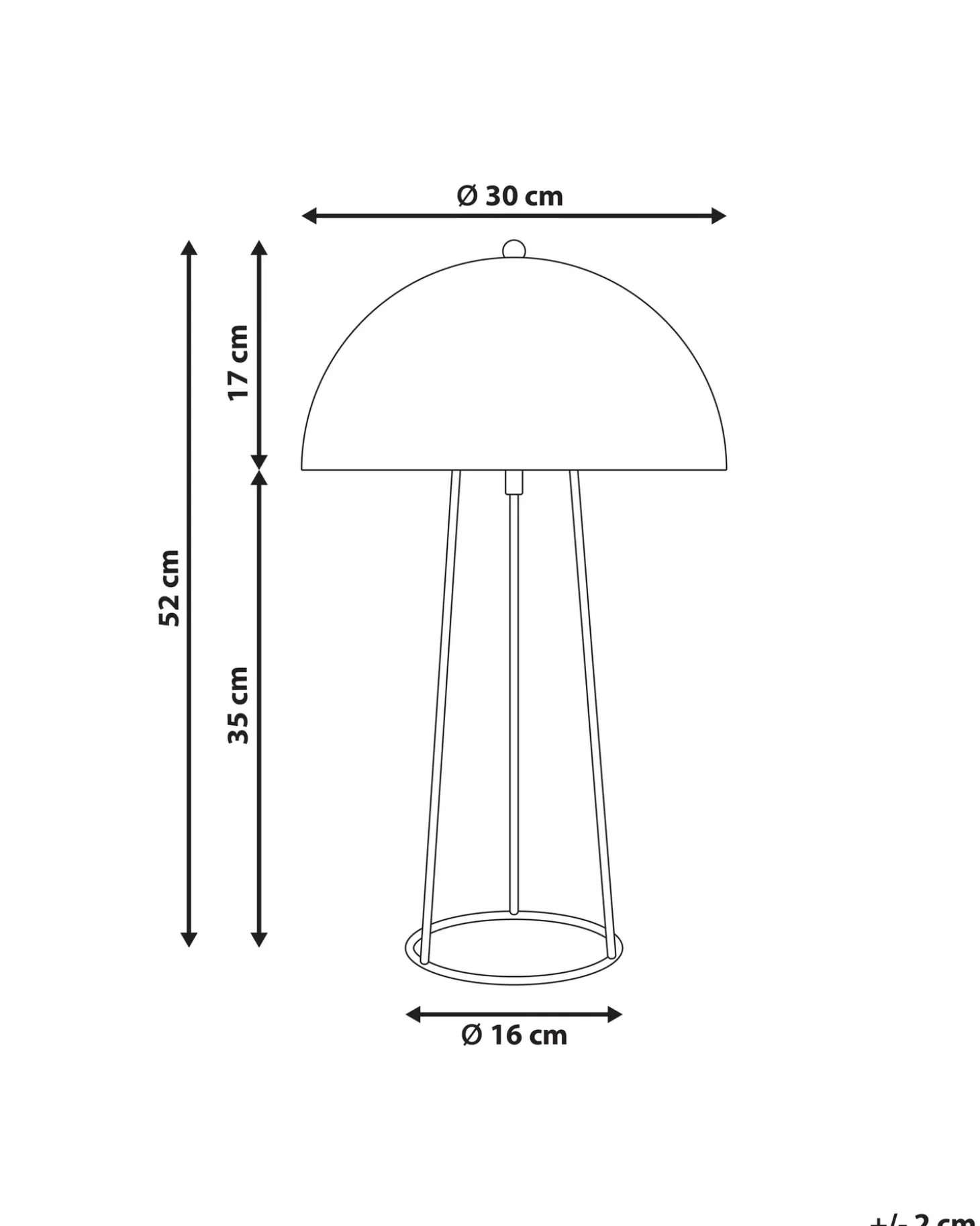 Bordlampe MOPAN Metal Sort