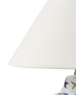 Bordlampe MORACA Porcelæn Hvid/blå