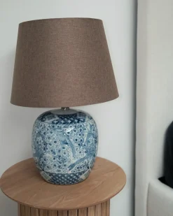 Bordlampe NEIRA Porcelæn Brun