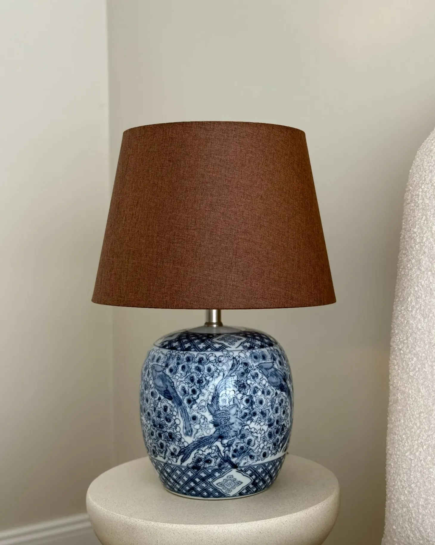Bordlampe NEIRA Porcelæn Brun