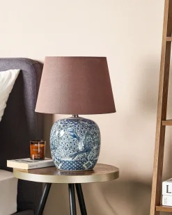 Bordlampe NEIRA Porcelæn Brun