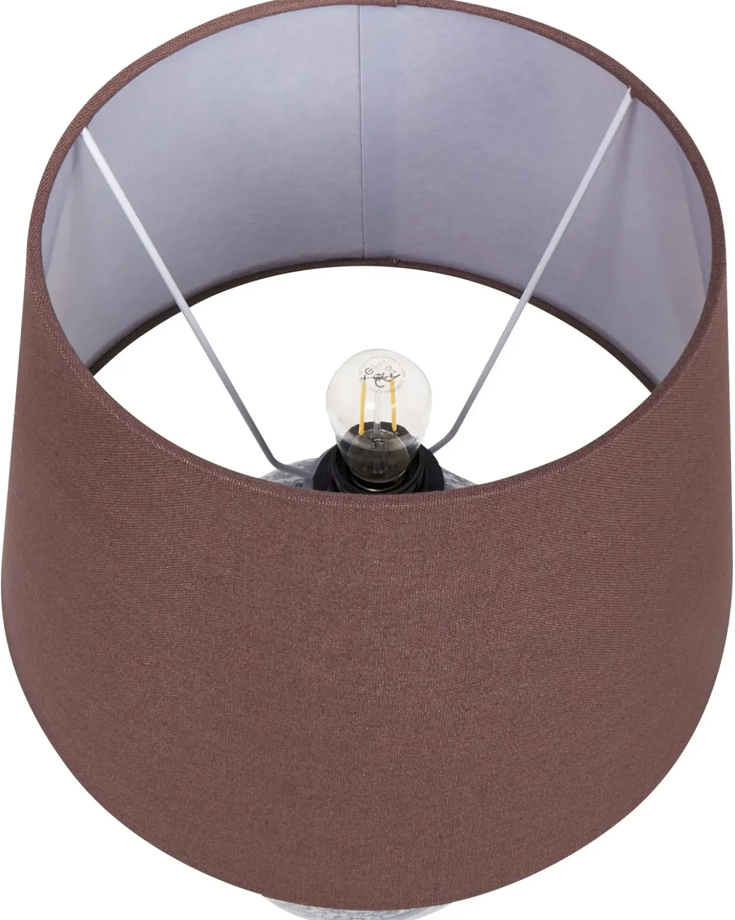 Bordlampe NEIRA Porcelæn Brun