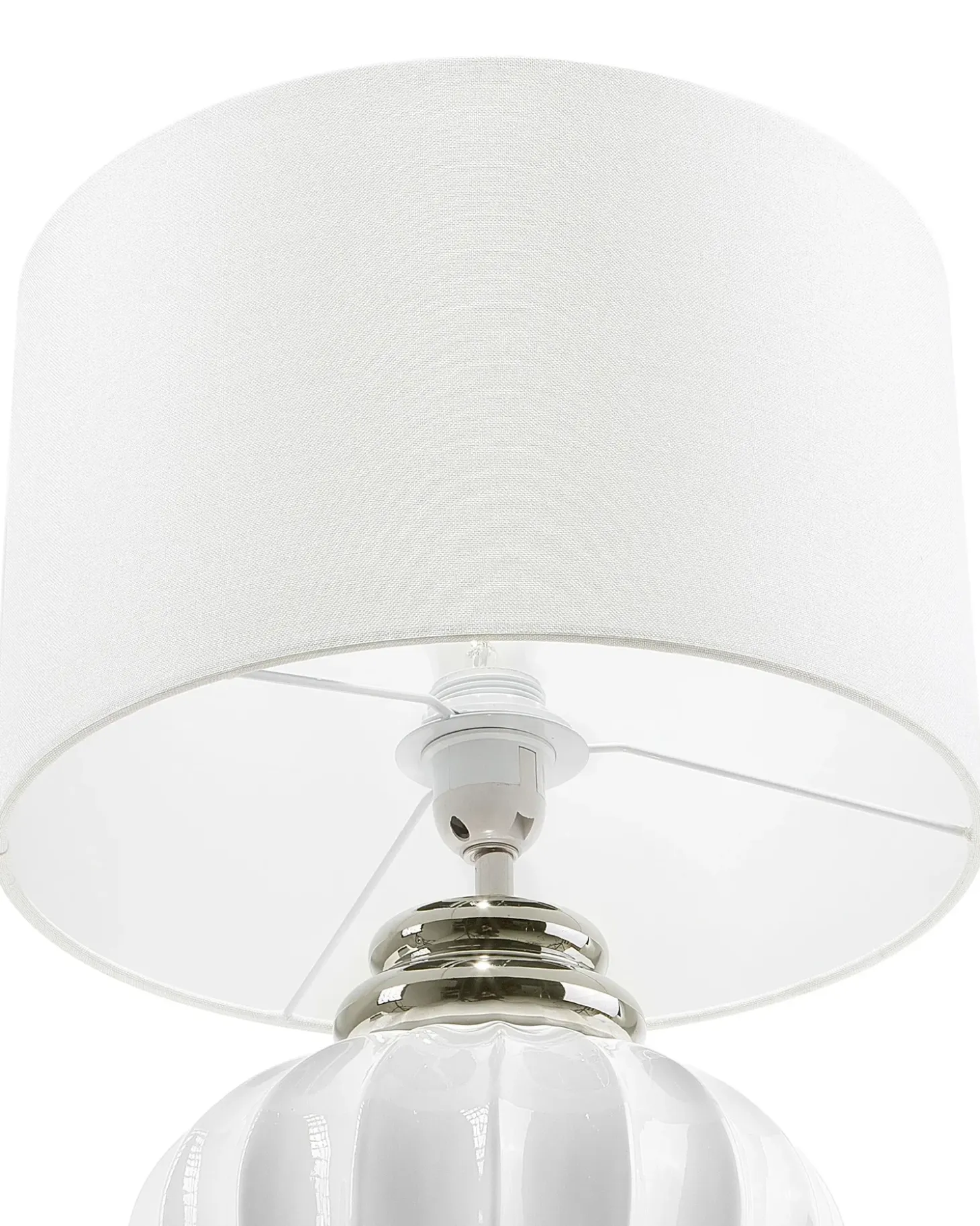 Bordlampe NERIS Keramik Cremehvid