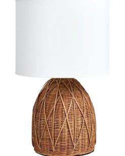 Bordlampe NILWALA Rattan Naturlig