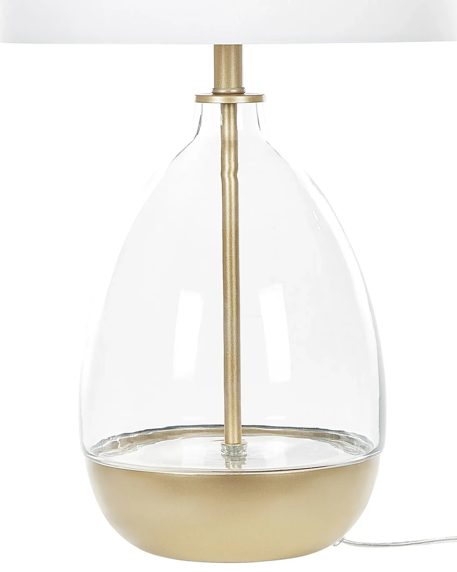 Bordlampe OKARI Glas Hvid
