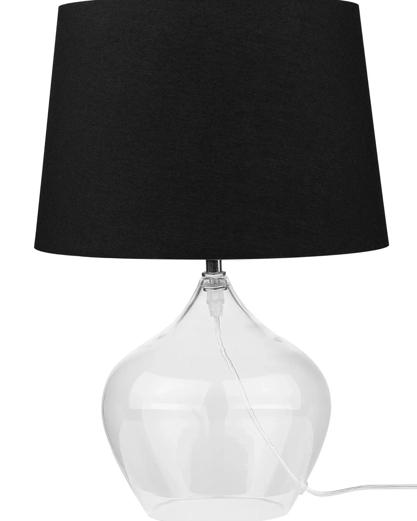 Bordlampe OSUM Glas Sort