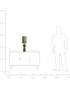 Bordlampe OTEROS Olivengrøn