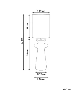 Bordlampe OTEROS Rød