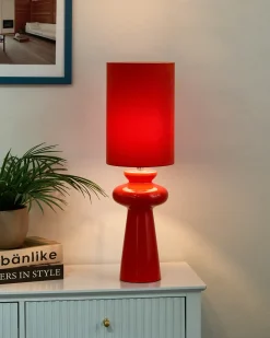 Bordlampe OTEROS Rød