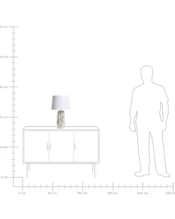 Bordlampe PATUCA Keramik Hvid