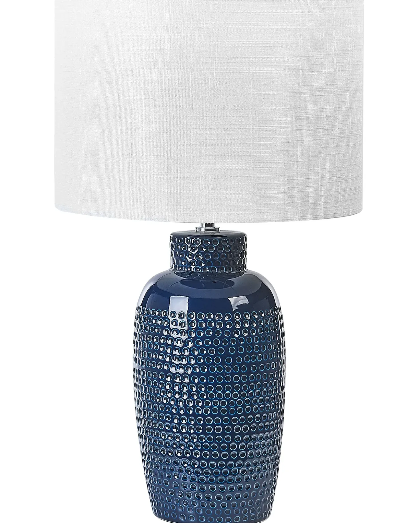 Bordlampe PERLIS Keramik Navy Blå