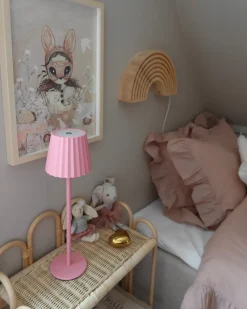 Bordlampe POMBEIRO Metal Pastellrosa