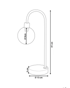 Bordlampe RAMIS Metal Sølv