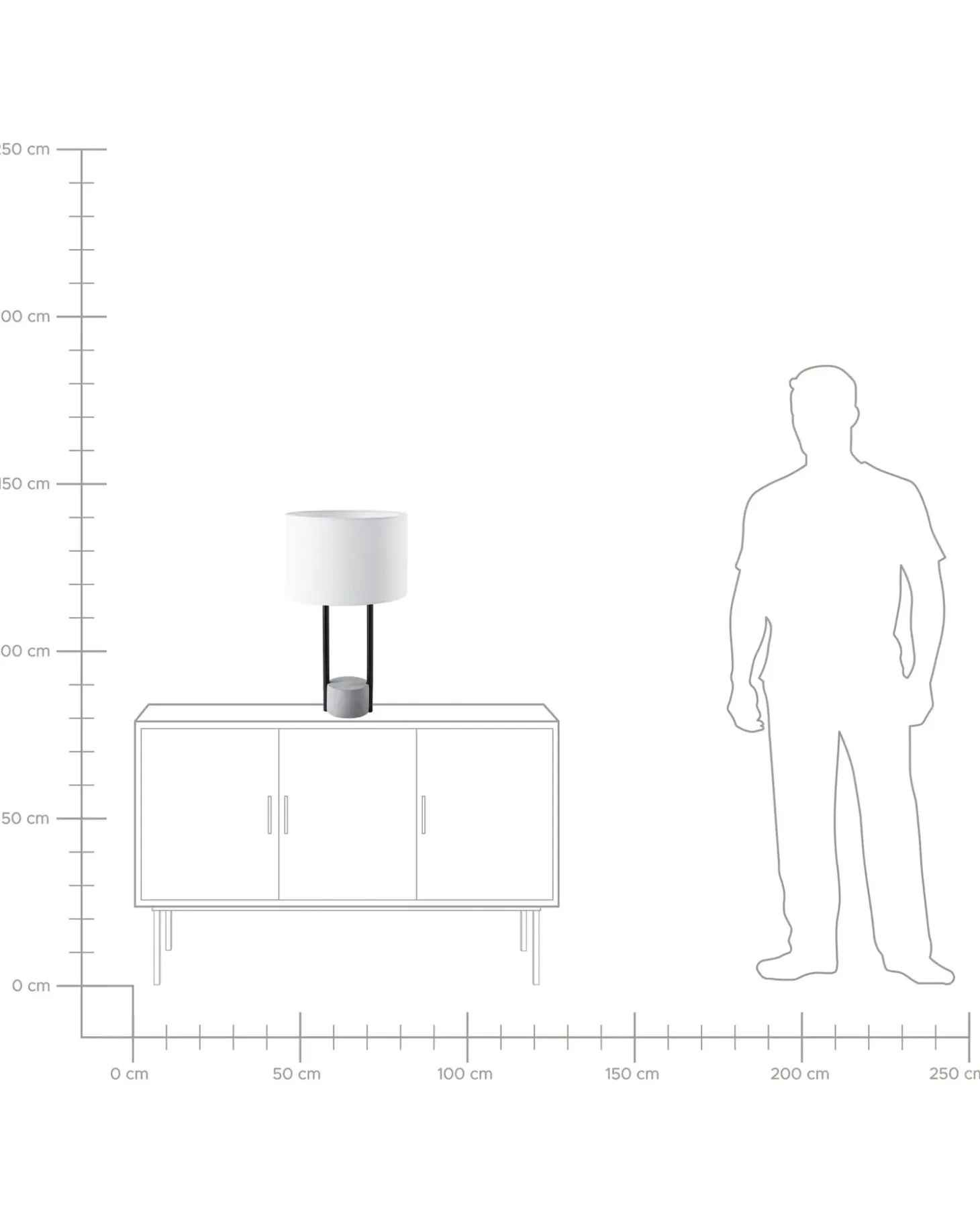 Bordlampe REMUS Metal Hvid