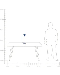 Bordlampe RIMAVA Justerbar Metal Blå