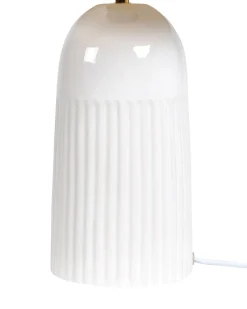 Bordlampe SALIENTE Keramik Cremehvid
