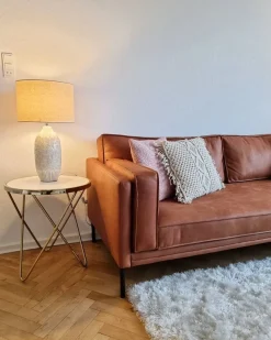 Bordlampe SALZA Keramik Beige