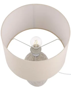 Bordlampe SALZA Keramik Beige