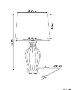 Bordlampe SAMINA Keramik Grøn