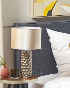 Bordlampe SANKURU Keramik Guld