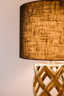 Bordlampe SELJA Keramik Guld