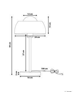Bordlampe SENETTE Metal Kobber