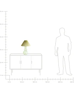 Bordlampe SENGWA Glas Grøn