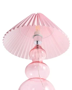 Bordlampe SENGWA Glas Lyserød