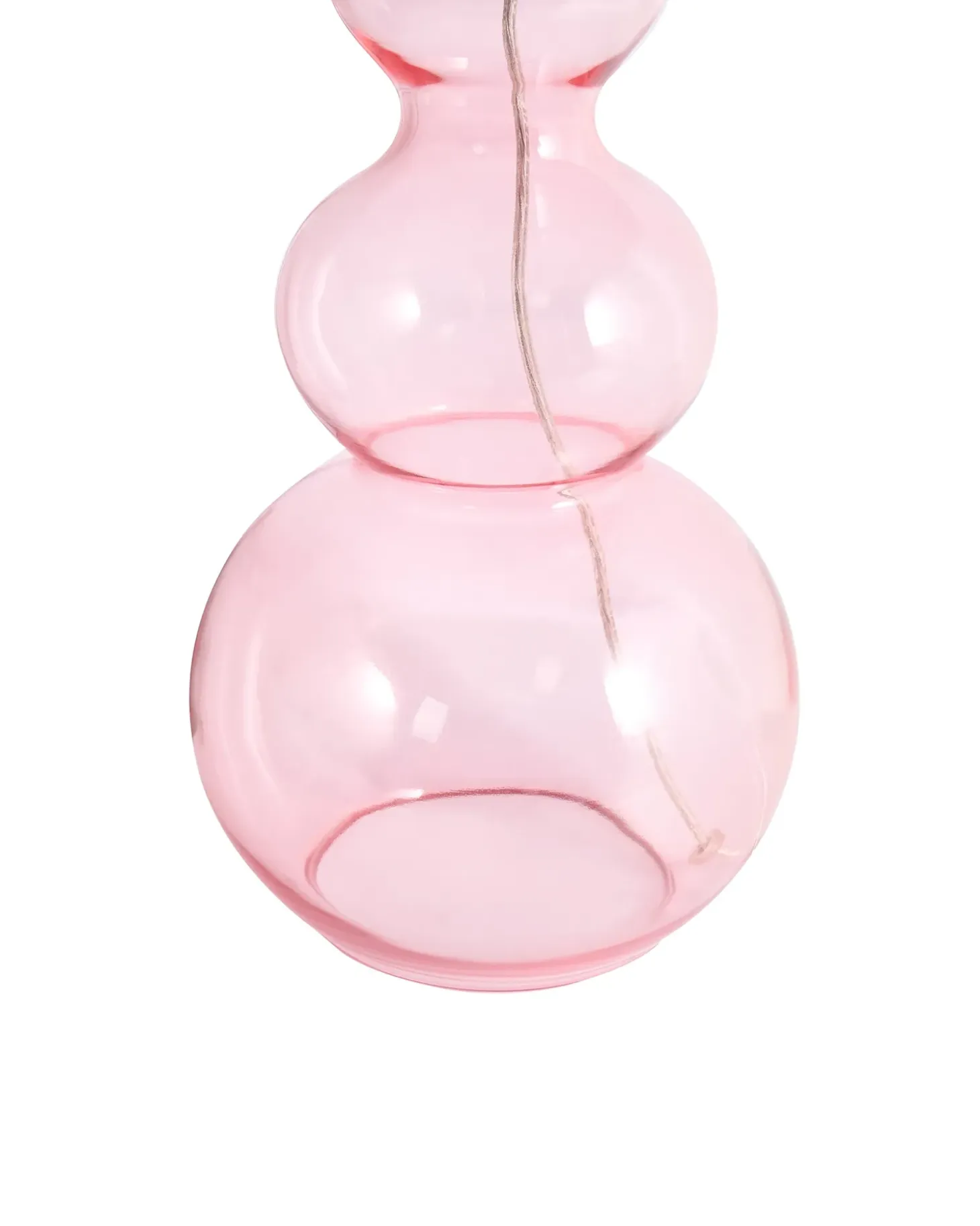 Bordlampe SENGWA Glas Lyserød