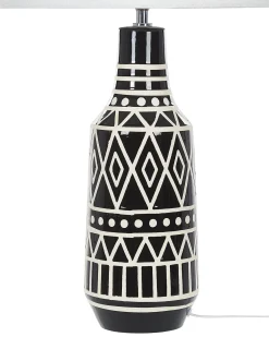 Bordlampe SHEBELLE Keramik Sort