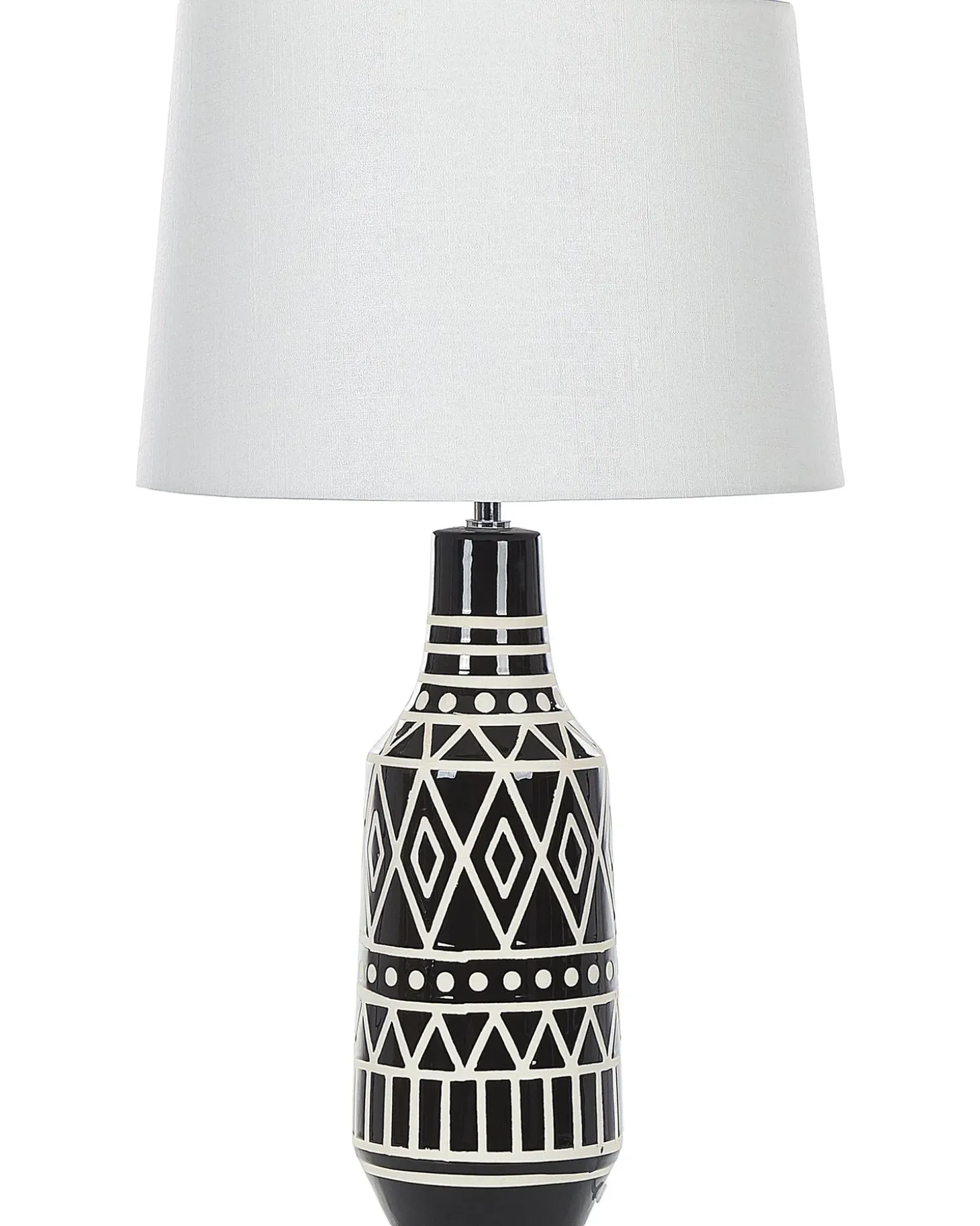 Bordlampe SHEBELLE Keramik Sort