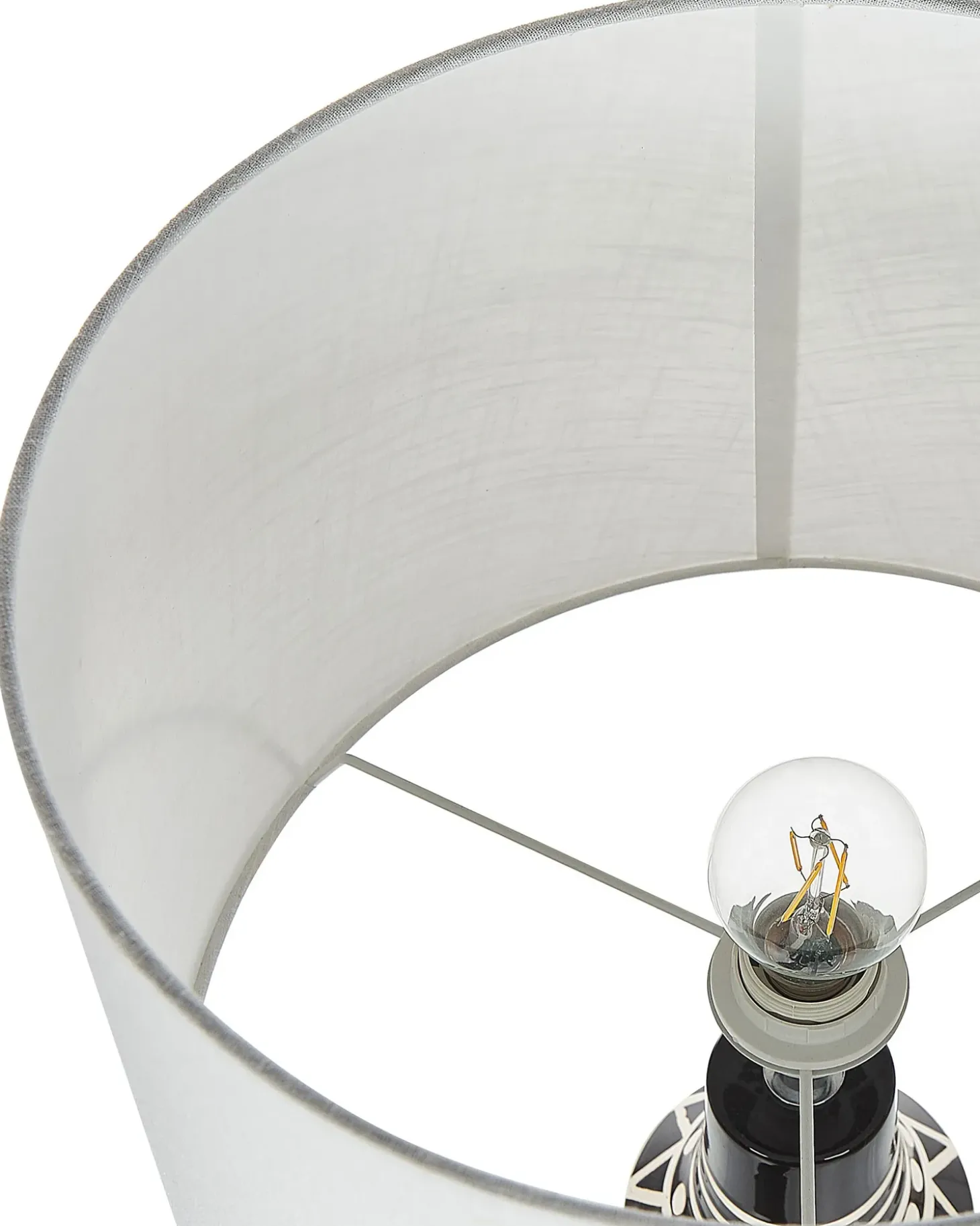 Bordlampe SHEBELLE Keramik Sort