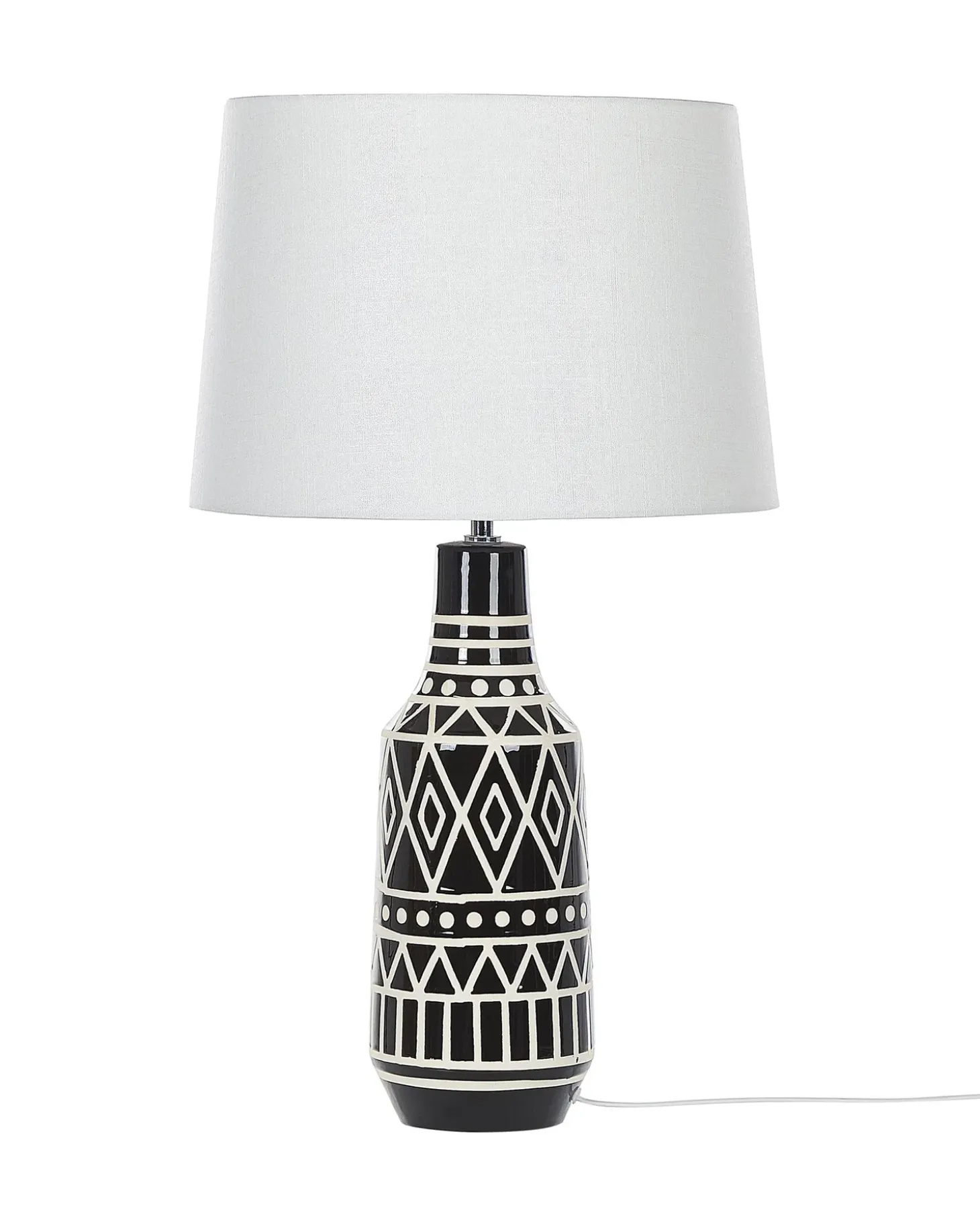 Bordlampe SHEBELLE Keramik Sort