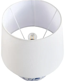 Bordlampe SILVES Porcelæn Hvid/blå